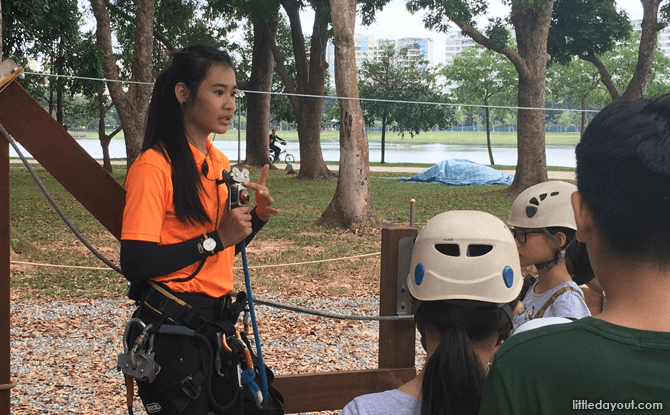 Safety Briefing at Forest Adventure