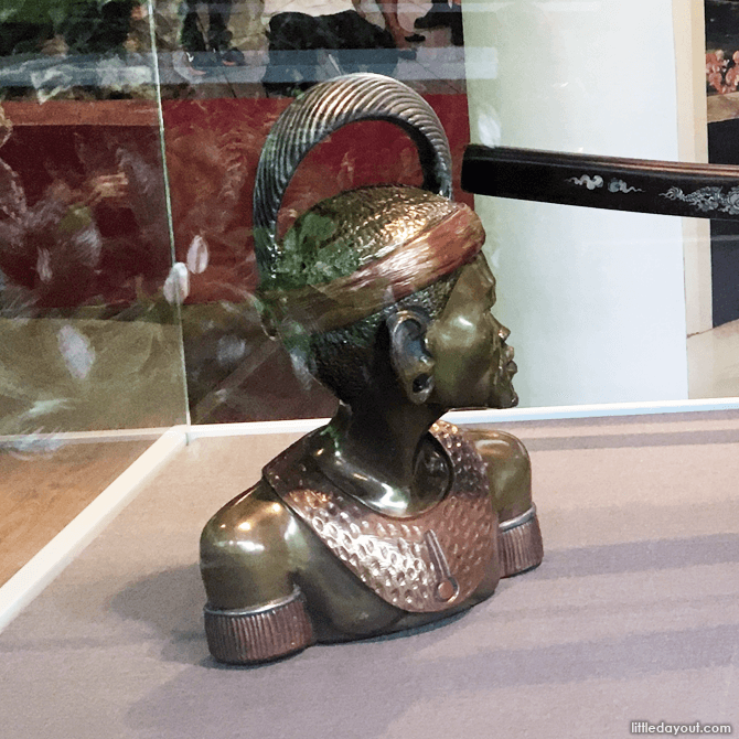 State gift of an African warrior presented by late Nelson Mandela to the late Ong Teng Cheong