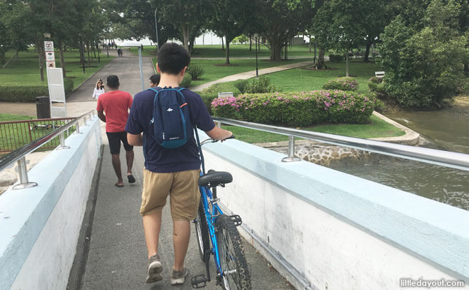 Entering Changi Beach Park