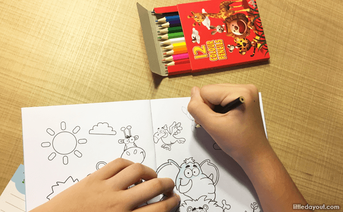 Kids colouring pack, Holiday Inn Atrium