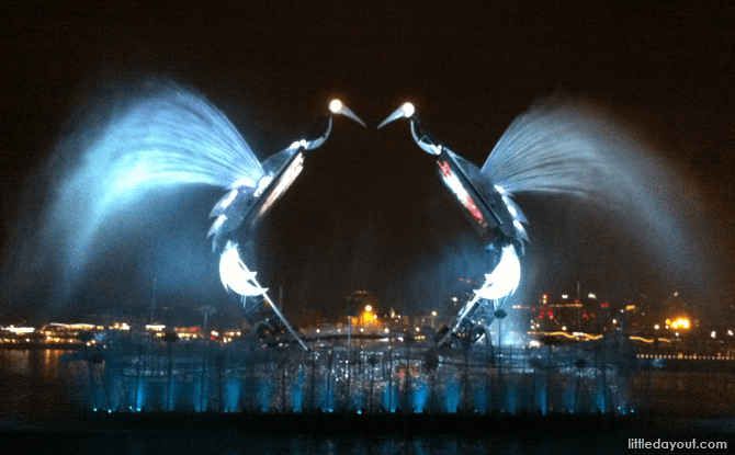 Crane Dance at Sentosa Waterfront