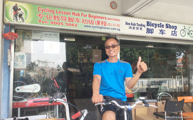 Edmund Lee, resident cycling guru at Hon Kah Trading