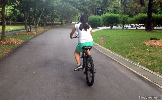 Cycling at West Coast Park