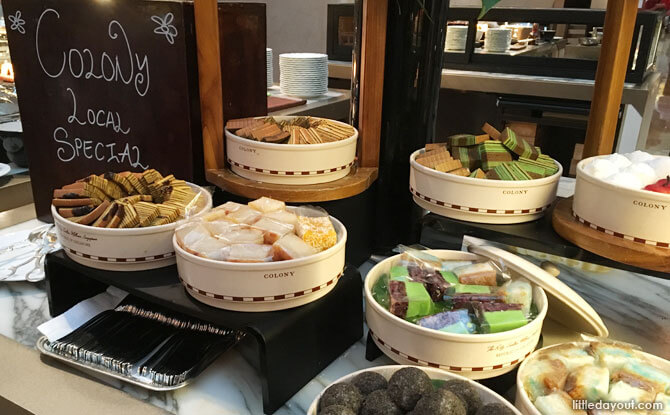 The mix of local kuehs and Western desserts at The Patisserie made for the perfect ending to our dinner.