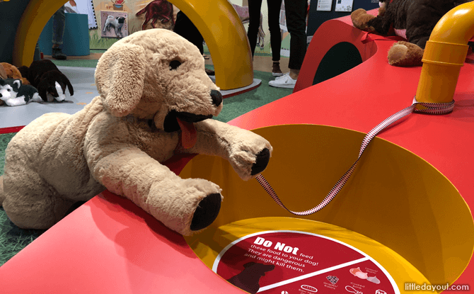 Dog toys around the Year of the Dog exhibition at Singapore Philatelic Museum