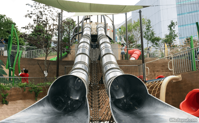 Double barrel slides