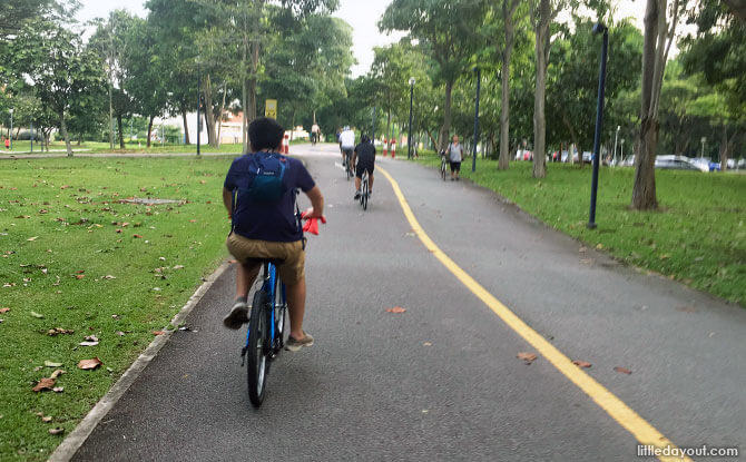 Cycling at East Coast Park