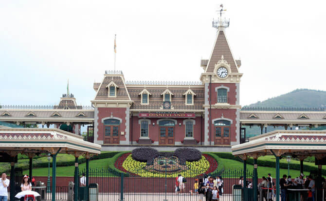 Entrance Gates to Hong Kong Disneyland Park