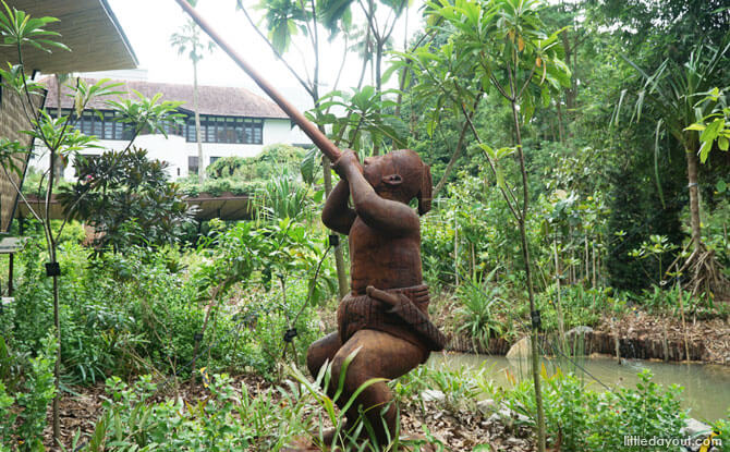 Sculpture at the Ethnobotany Garden