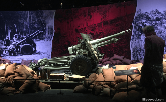 Field Gun on display at Witness to War Exhibition