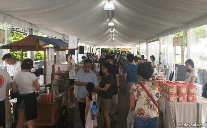 Food stalls at Festival of Edibles