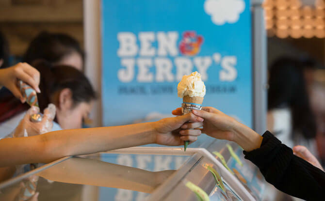 Free Ice Cream from Ben & Jerry's