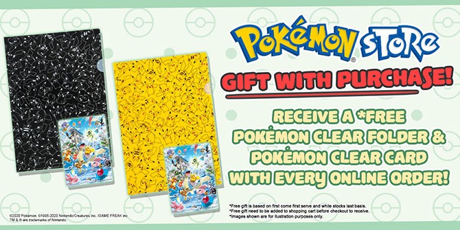 Pokémon Clear Folder & Clear Card with Online Order