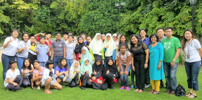 Group Picture at the Botany Centre, Poetry Competition 2018