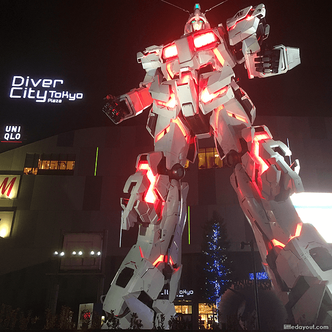 Life-sized Gundam Statue, Gundam Base and Gundam Café: All Your Gundam Belong to DiverCity, Odaiba, Tokyo 1 Life-sized Gundam Statue Tokyo