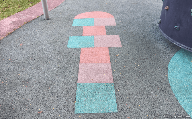 Hopscotch at one-north's children's playground