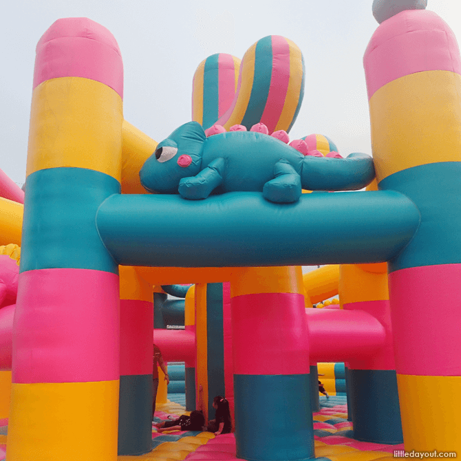 Bouncy inflatables at Art-Zoo 2018