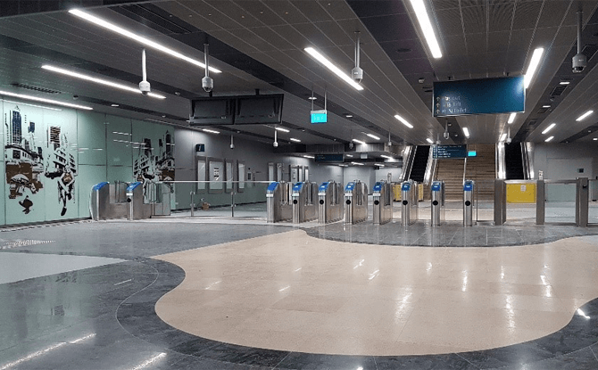 Interior of Jalan Besar Station, DTL3