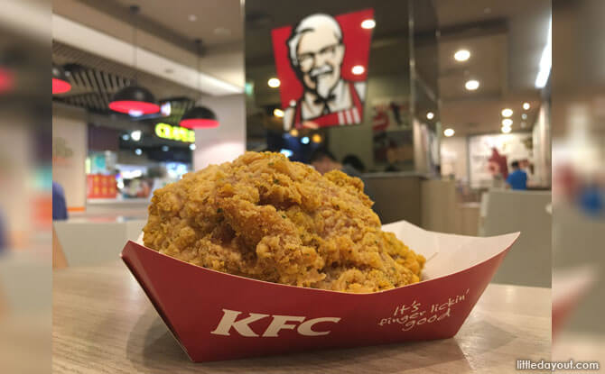 KFC Goldspice Chicken: Salted Egg Fried Chicken Taste Test