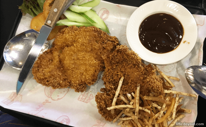 Fried chicken kids meal