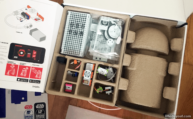 littleBits Droid Inventor Kit Components