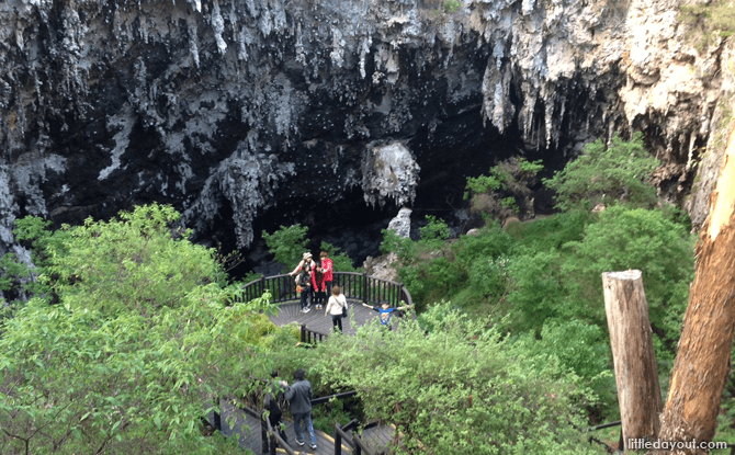 Stairway leading down to Lake Cave