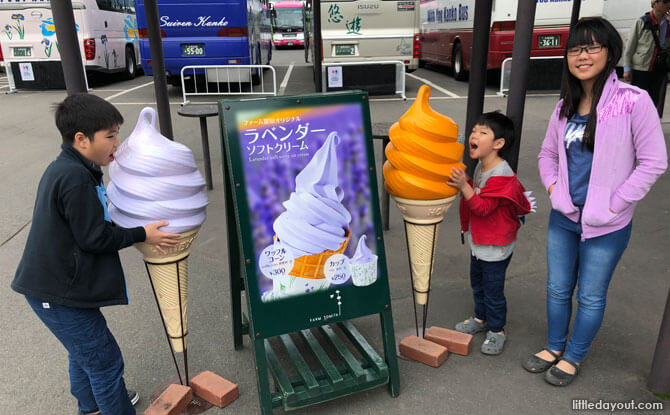 Lavender ice cream