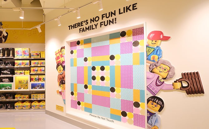 LEGO DOTS display wall