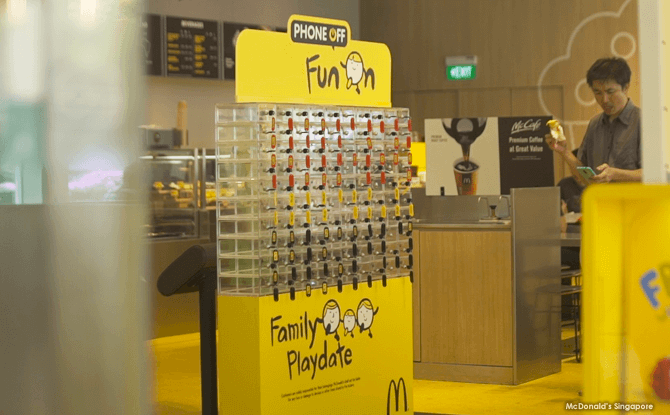 McDonald's Singapore's Mobile Device Lockers