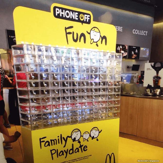 Phone Off, Fun On Lockers. McDonald’s Marine Cove’s Mobile Device Lockers