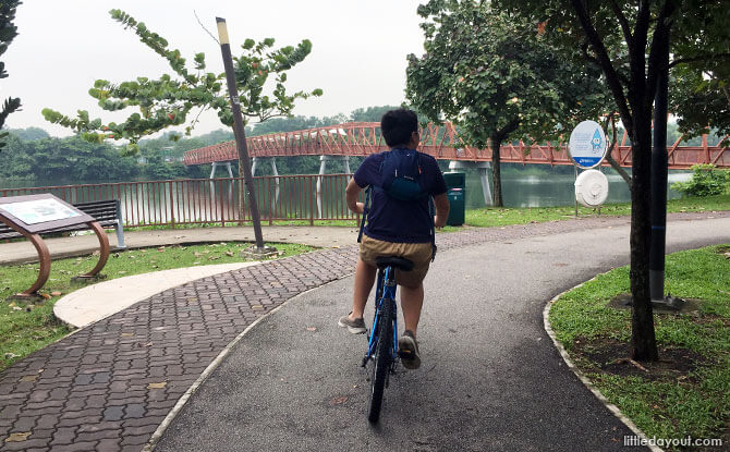 Arriving at Lorong Halus Bridge