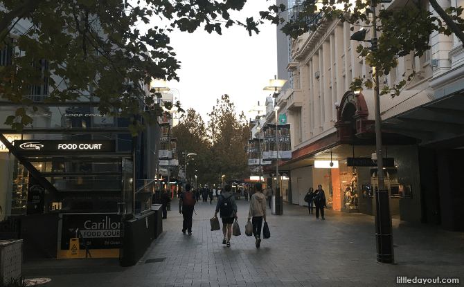 Perth's pedestrian malls