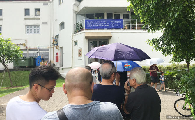 Queue at Man Man Unagi Japanese Restaurant