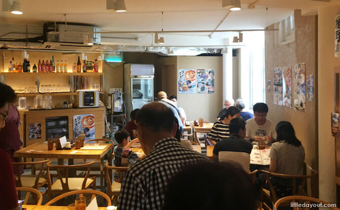 Interior of Man Man Unagi Restaurant