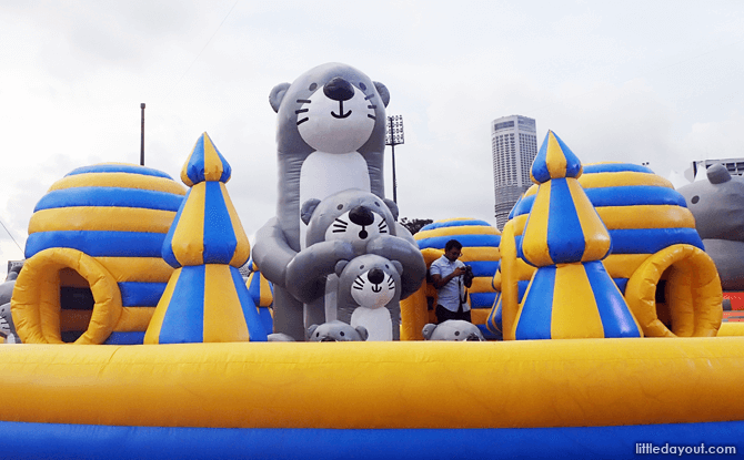 Otters at Art-Zoo Inflatable Park 2018