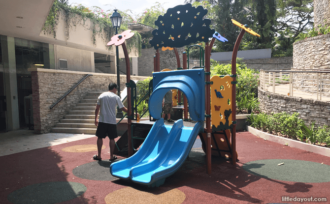 Outdoor children's playground at Fusion Spoon, Singapore Botanic Gardens