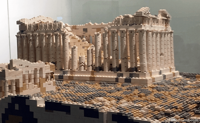 Pantheon at Piece of Peace World Heritage Exhibit Built With LEGO Bricks