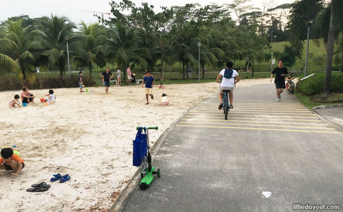 Sand pit at Punggol Waterway Park