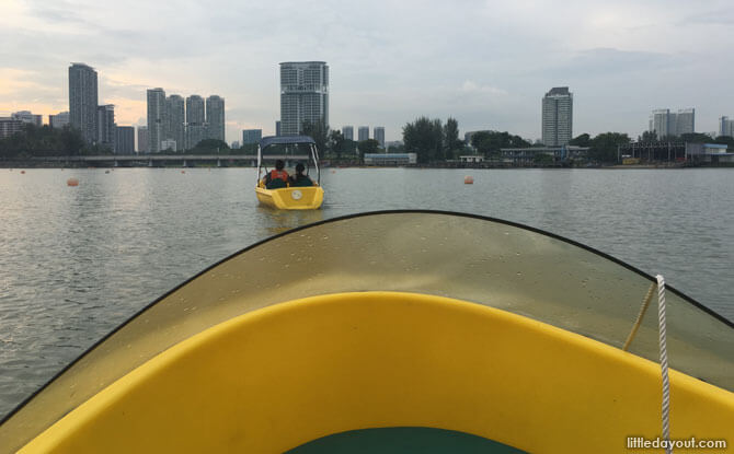 Pedal boat at Singapore Sports Hub