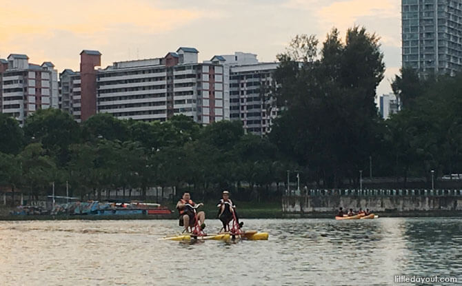 Water bicycles, Water Sports Centre