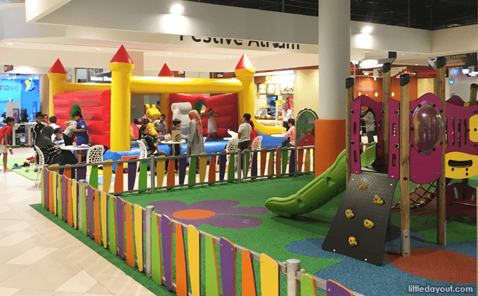 Bouncy castle at Our Tampines Hub basement