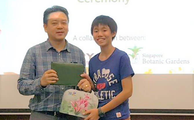 Gratitude: An Appreciation Email To Singapore Botanic Gardens Ryan Tay at the Poetry Competition 2018 Prize Presentation