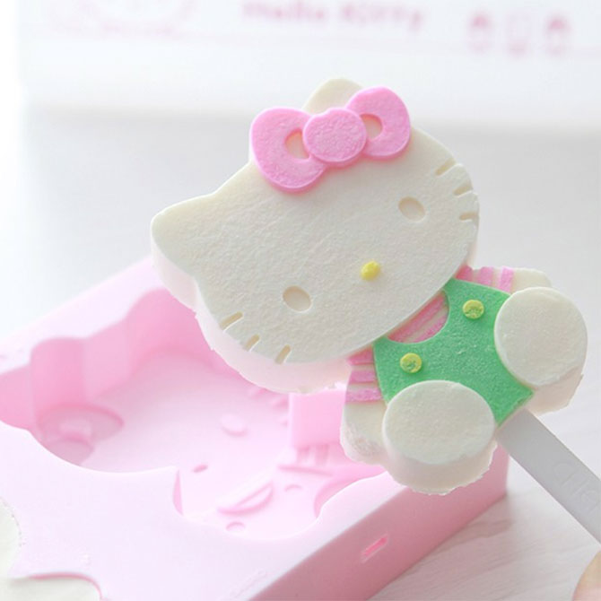 CHEFMADE Hello Kitty Silicone Popsicle Mould