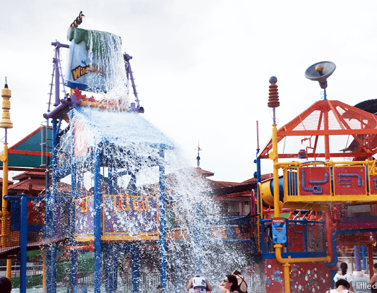 Splash time at Professor's Playground