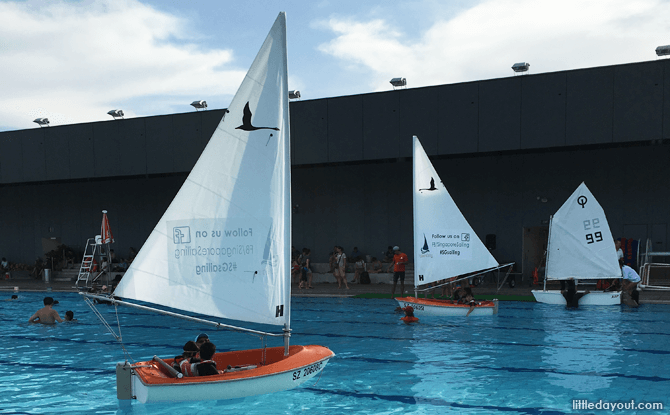 Sailboats at the Training Pool, Our Tampines Hub