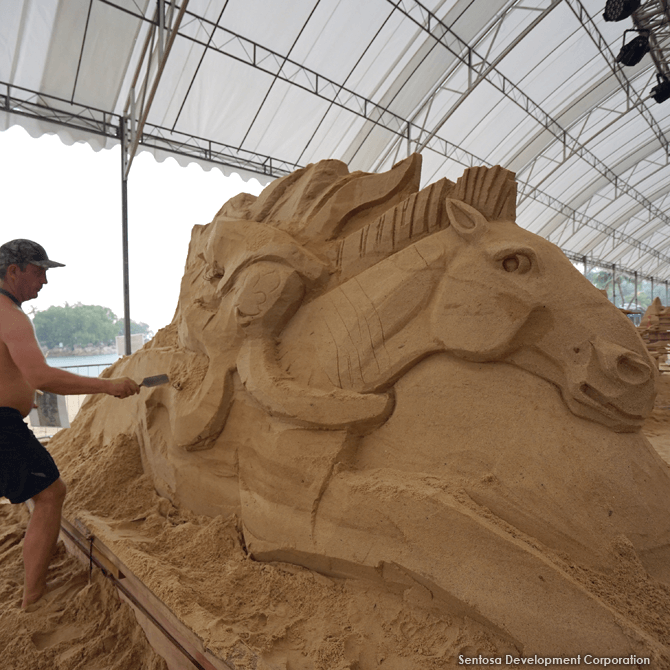 Sand sculpting
