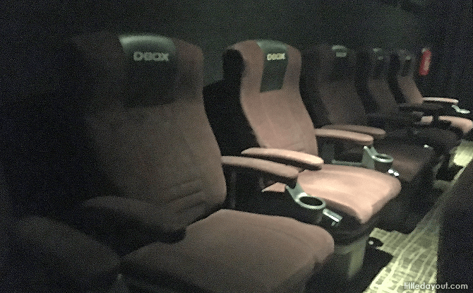 D-BOX seats at Golden Village Bishan, Singapore