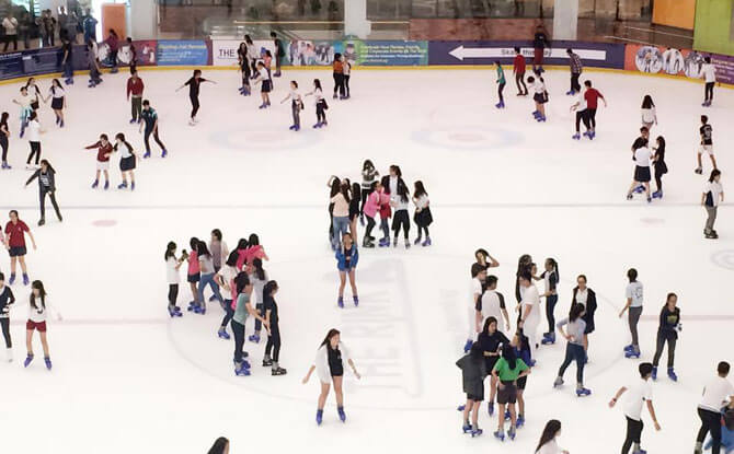 Skating at The Rink - Sporty, Active Things To Do When It Is Raining In Singapore