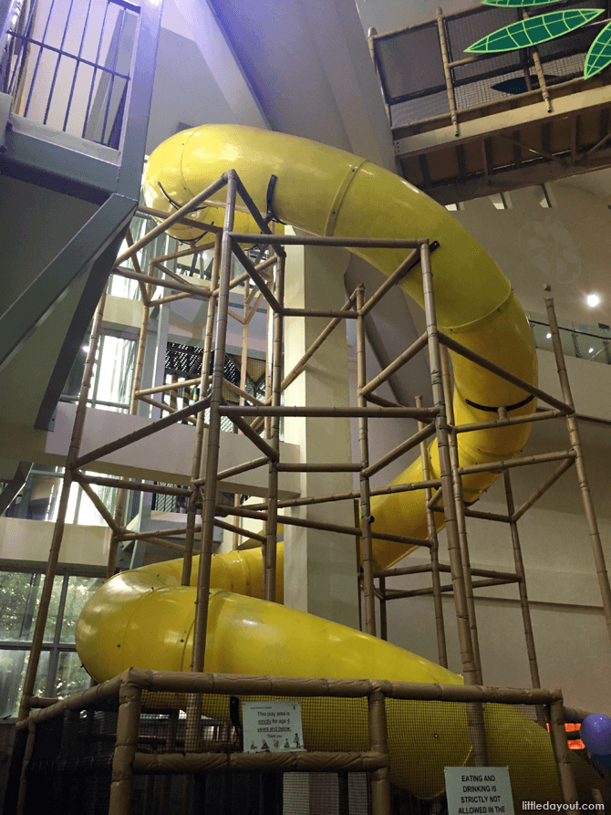 Three storey slide at Kidz Amaze SAFRA Jurong