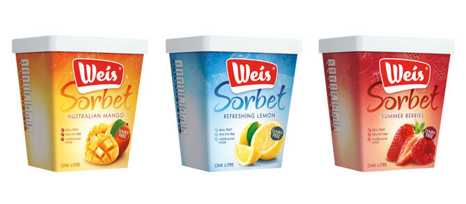 Weis Sorbet Flavours